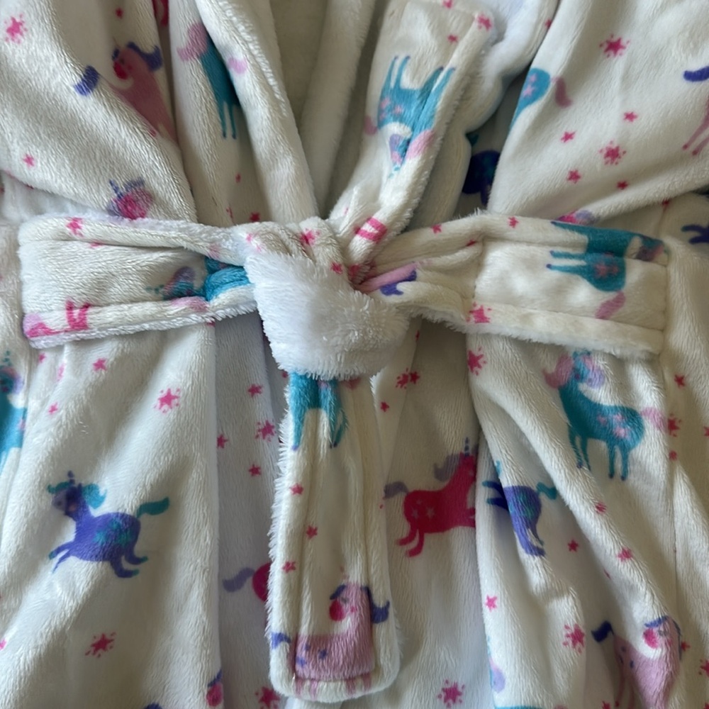 Unicorn Printed Plush Robe - Picture 2 of 2